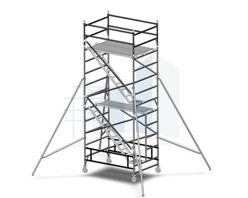 Movable Tower on Hire Aluminium Scaffolding Mobile